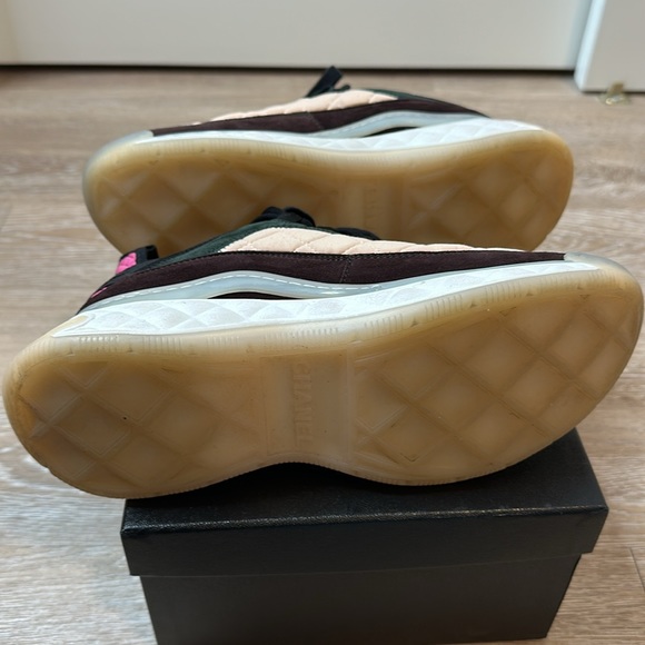Chanel Sneaker multi-color (Pink, Brown, Green, Beige) 38.5 - Picture 7 of 9